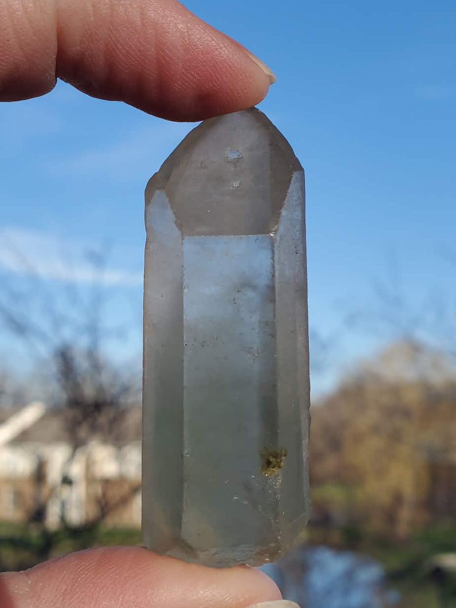 Quartz with Chlorite - Misty Moss Point